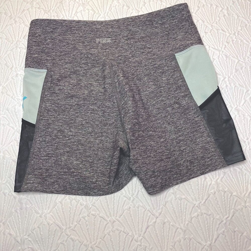 PINK Brand Athletic Shorts Teal Pockets Running Chic
